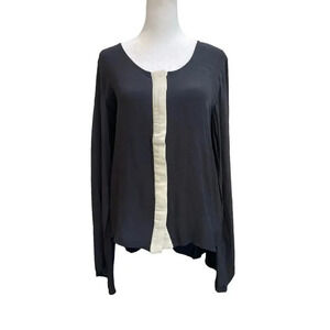 Winter Kate Black magic silk top size small